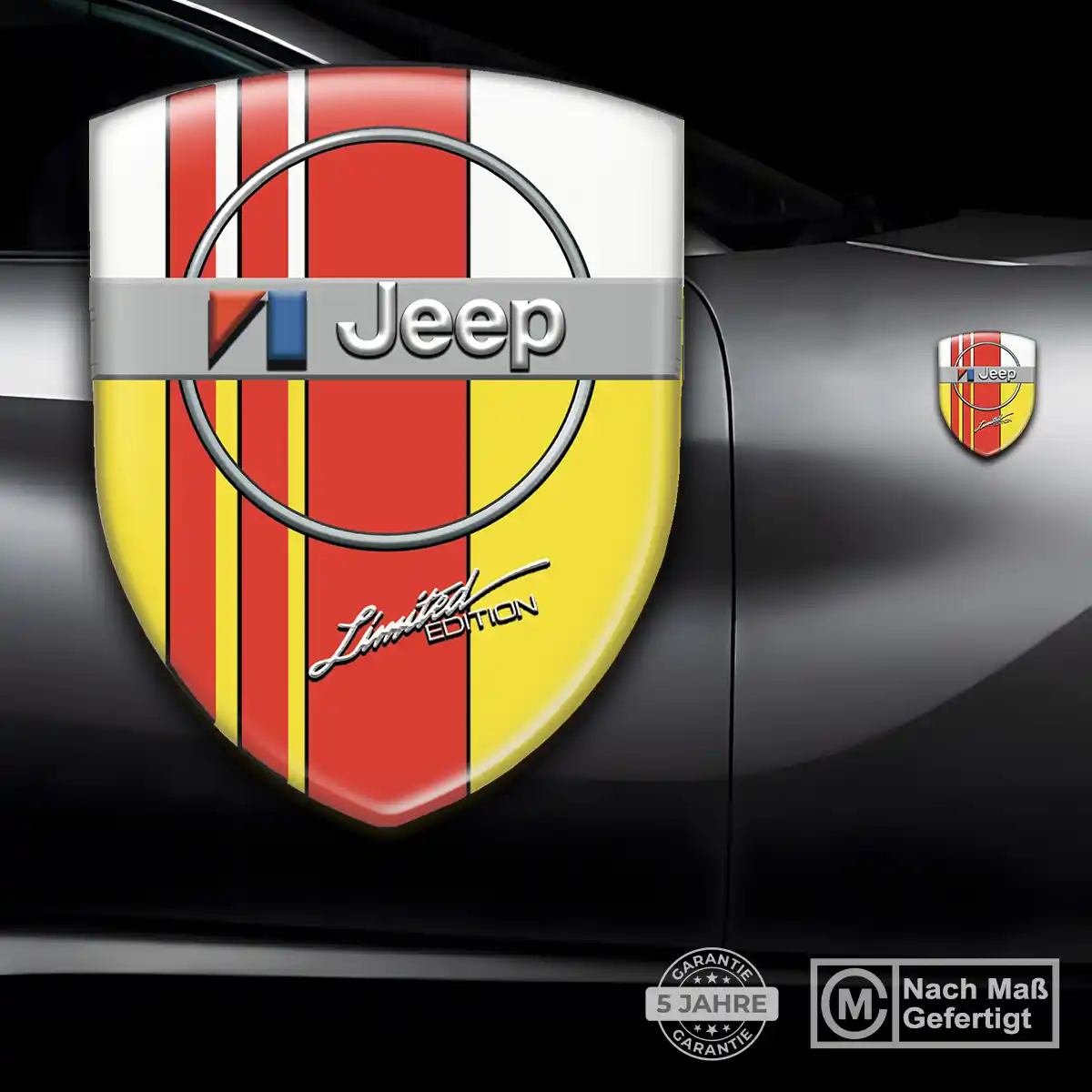Jeep Aufkleber 3D Gel Embleme Modernes Design