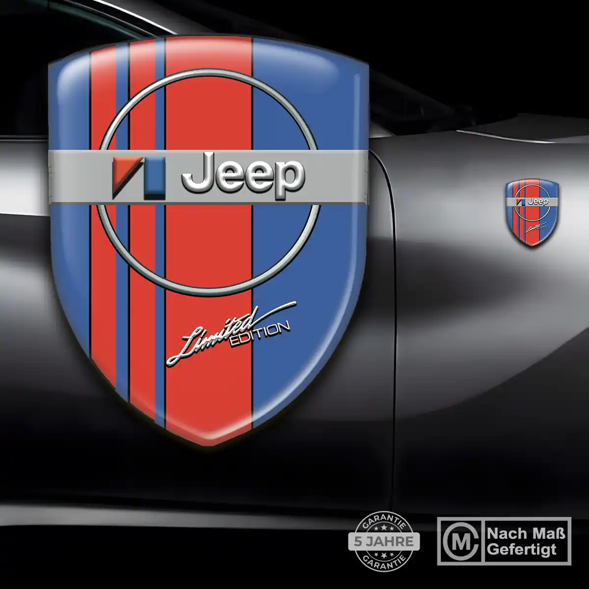 Jeep Aufkleber 3D Gel Silikon Ausdrucksstarkes Design