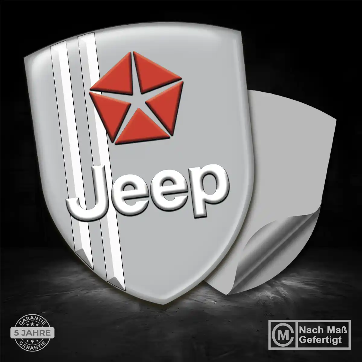 Jeep Aufkleber 3D Gel Silikon Auto Interieurdesign