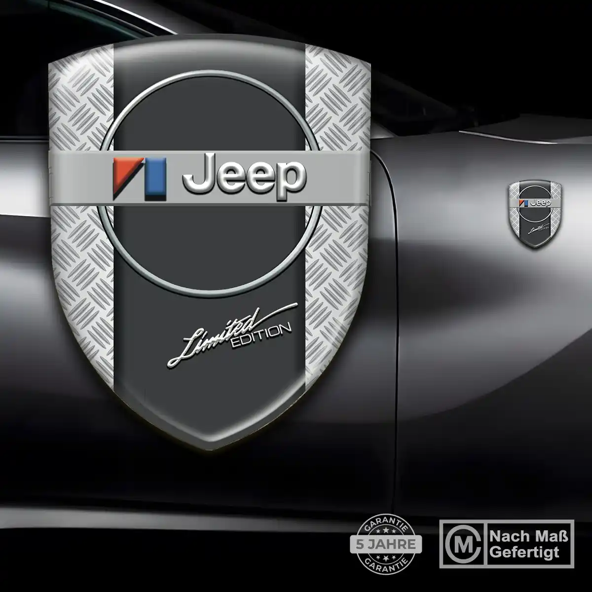 Jeep Aufkleber 3D Gel Silikon Auto Markenedition