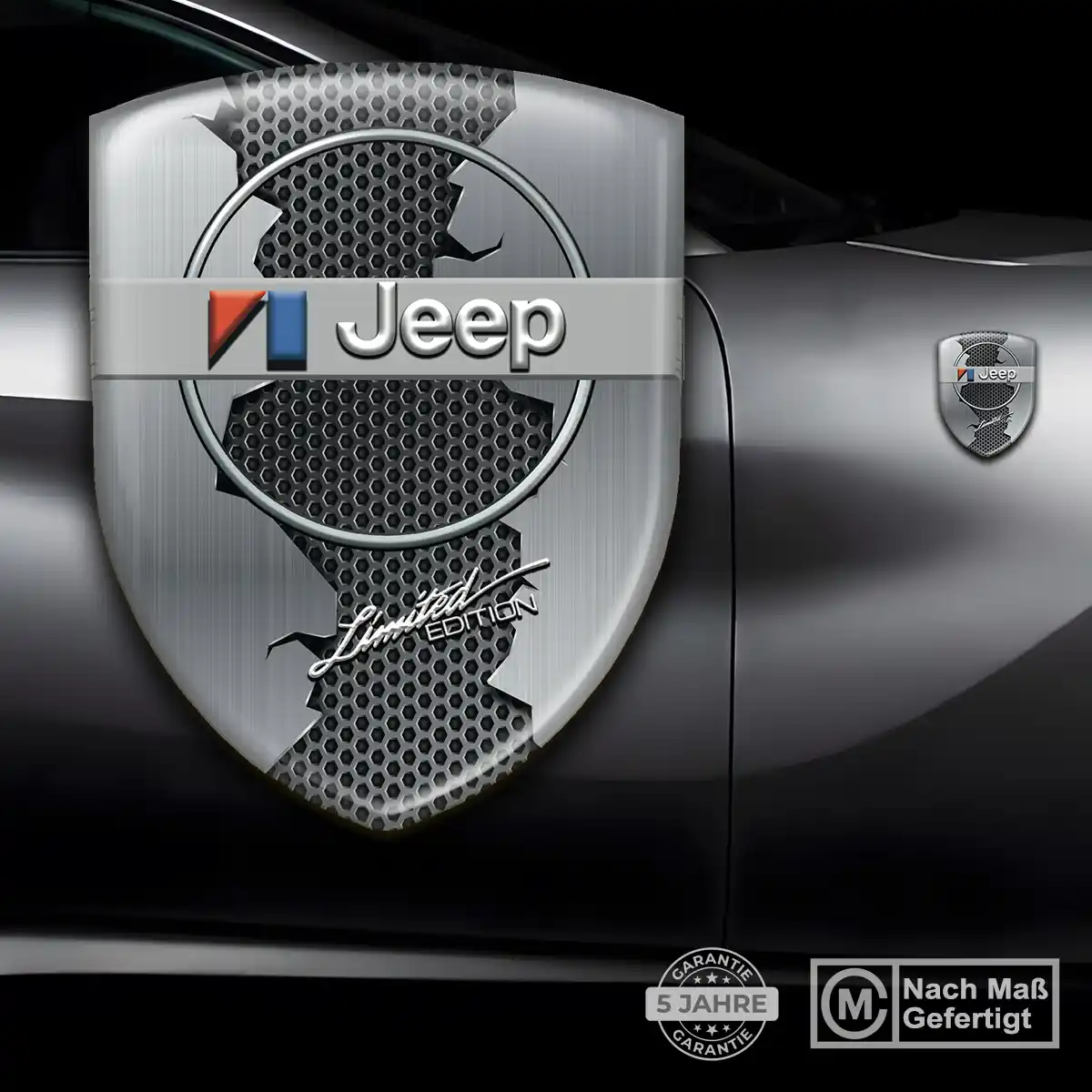 Jeep Aufkleber 3D Gel Silikon Auto Premiumqualität