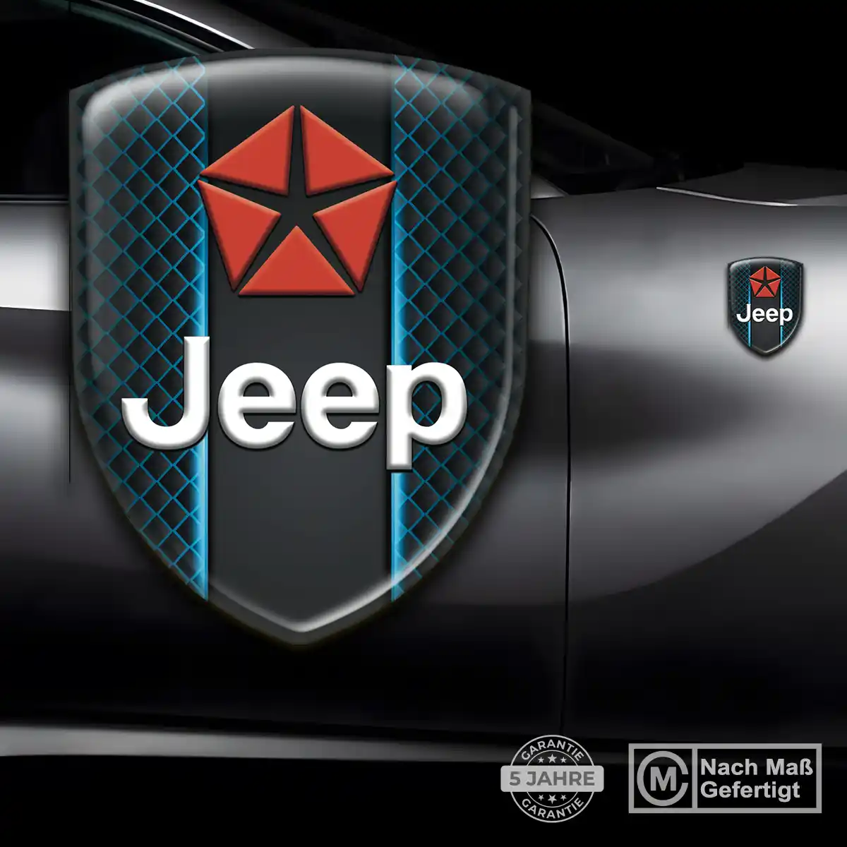 Jeep Aufkleber 3D Gel Silikon Auto Stilvolles Design