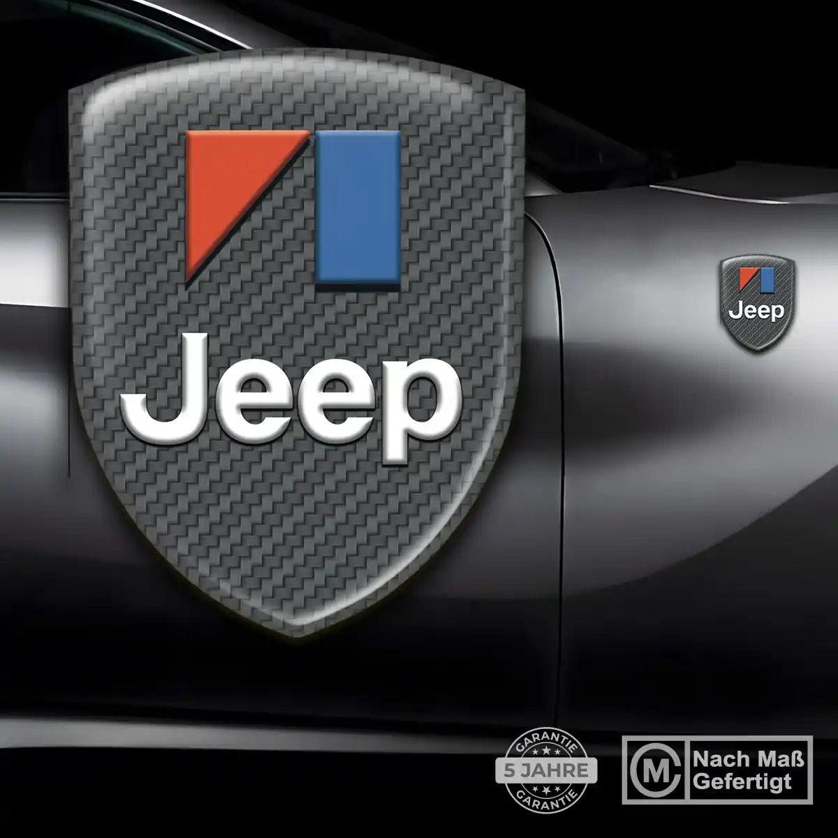 Jeep Aufkleber 3D Gel Silikon Edles Design