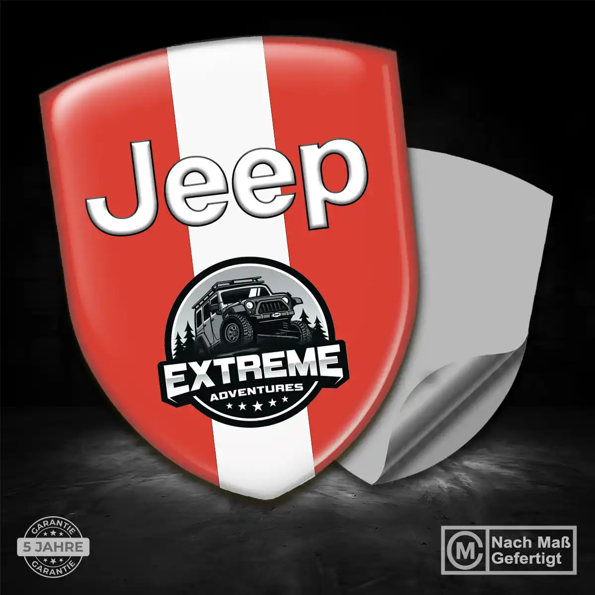 Jeep Aufkleber 3D Gel Silikon Limitierte Auflage