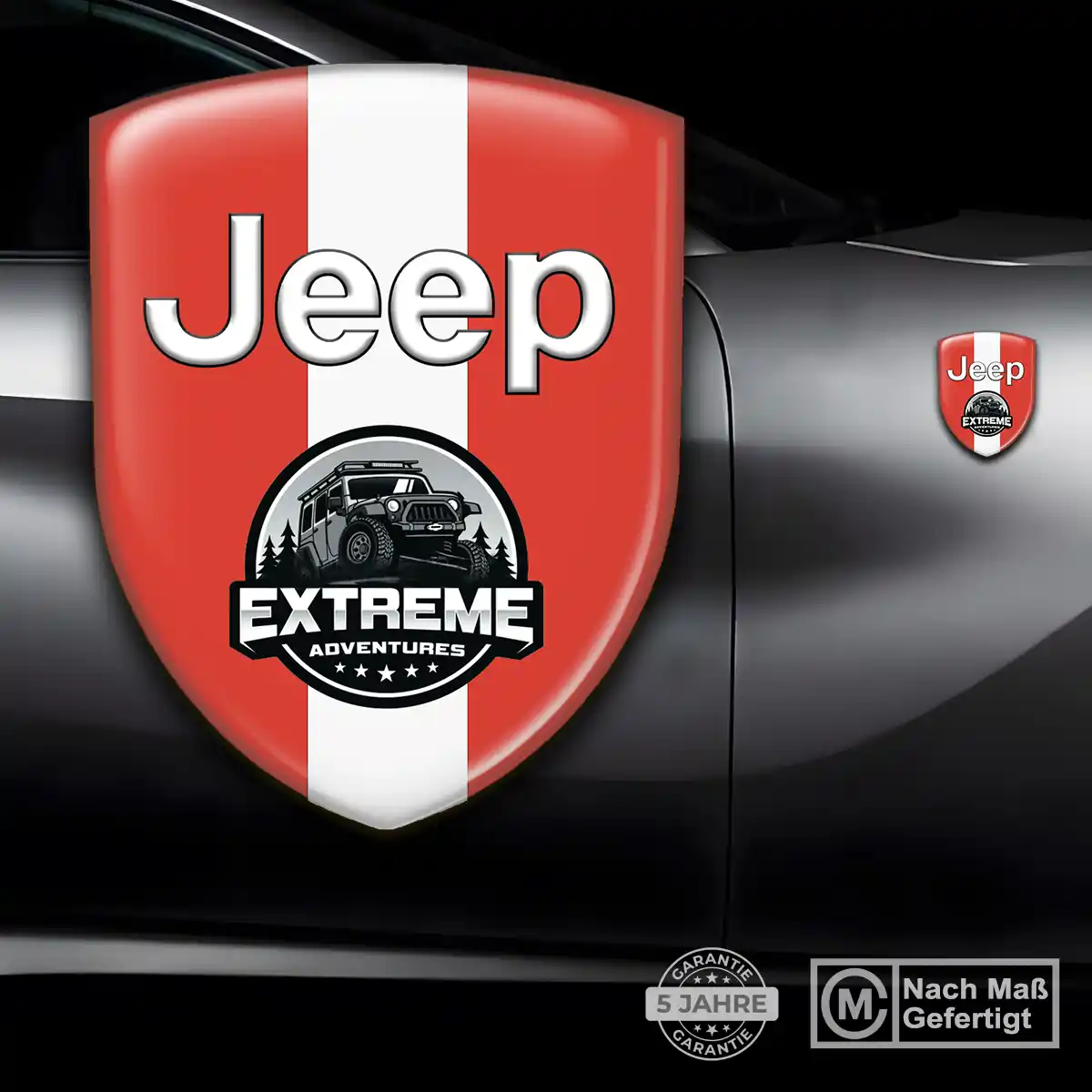 Jeep Aufkleber 3D Gel Silikon Limitierte Auflage