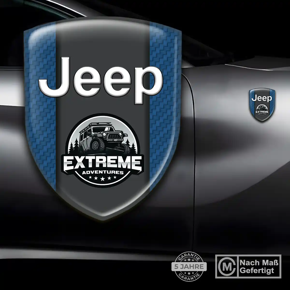 Jeep Aufkleber 3D Gel Silikon Markenedition