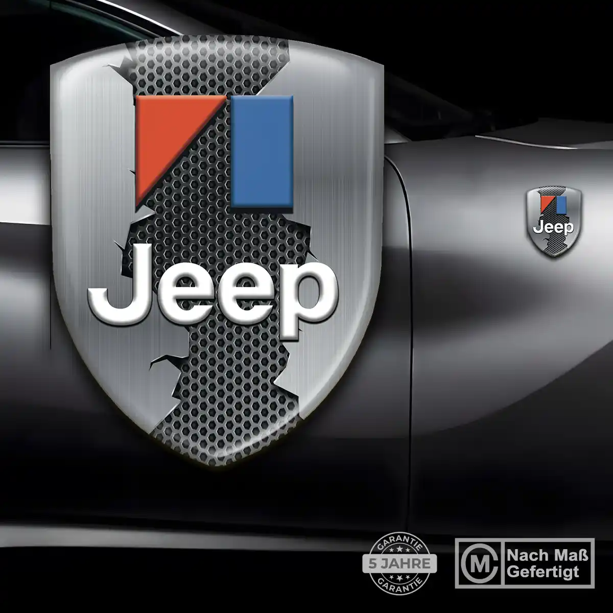 Jeep Aufkleber 3D Gel Silikon Modernes Design