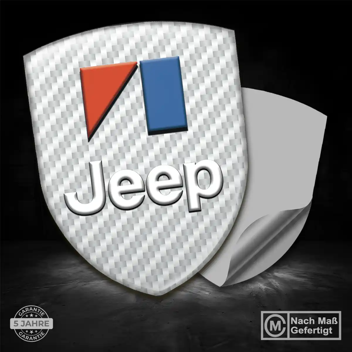 Jeep Aufkleber 3D Gel Silikon Stilvolles Design
