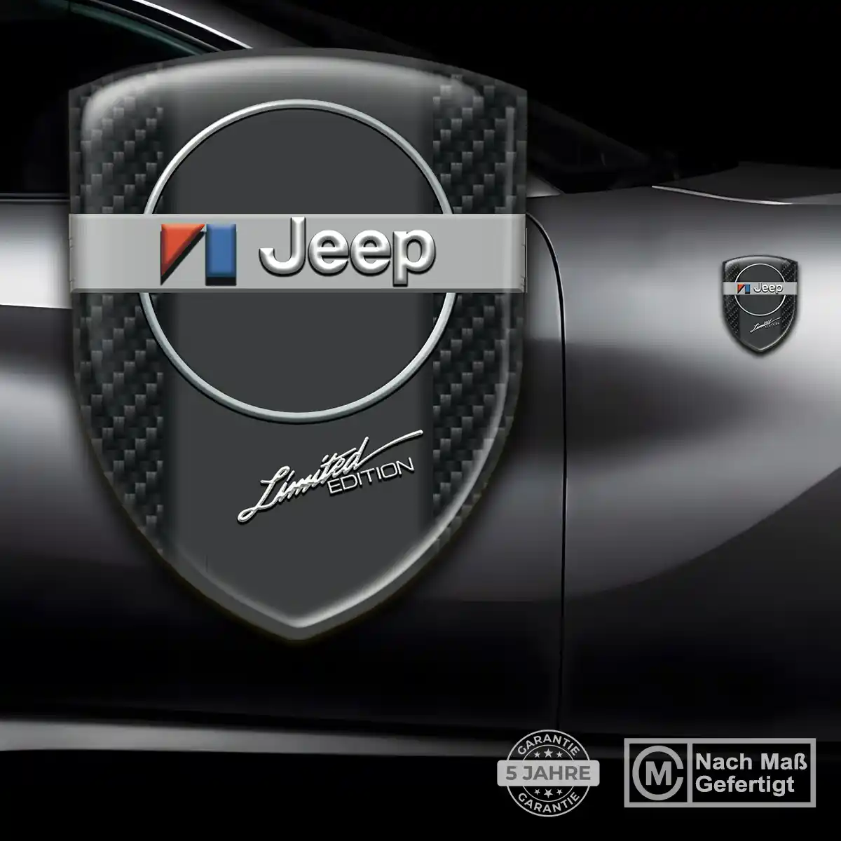 Jeep Aufkleber 3D Gel Wappen Anspruchsvolles Design