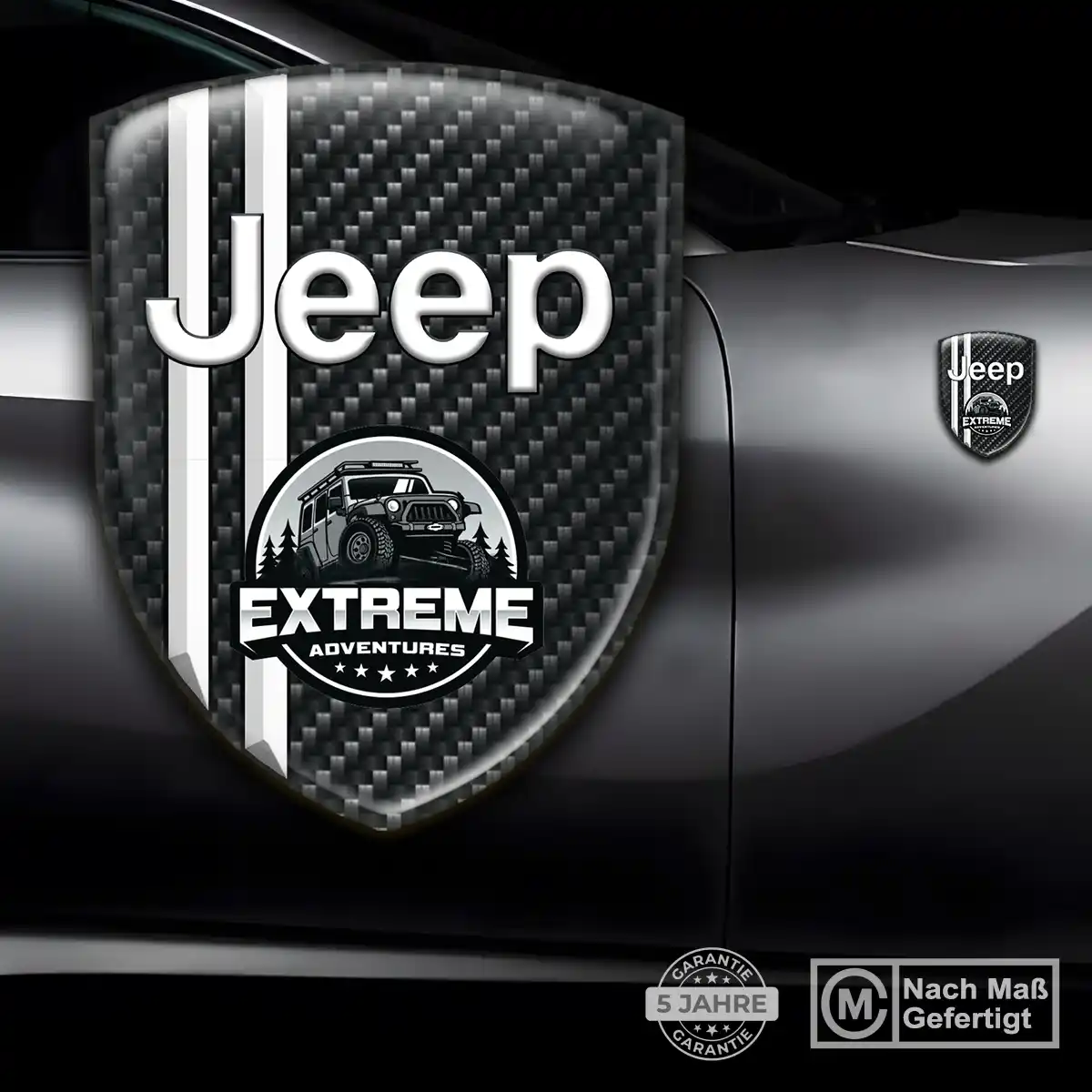 Jeep Aufkleber 3D Gel Wappen Auto Elegantes Design