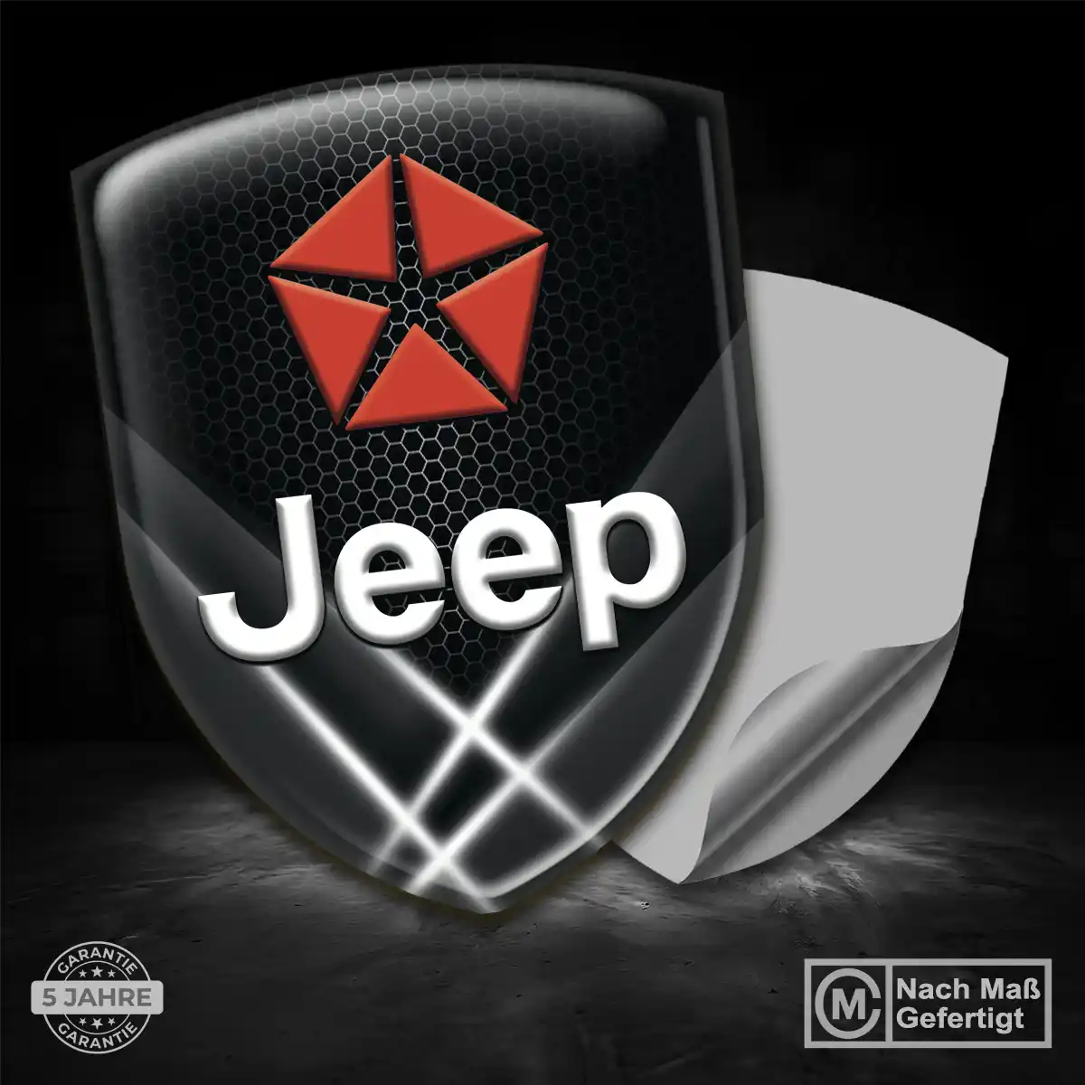 Jeep Aufkleber 3D Gel Wappen Auto Interieurdesign