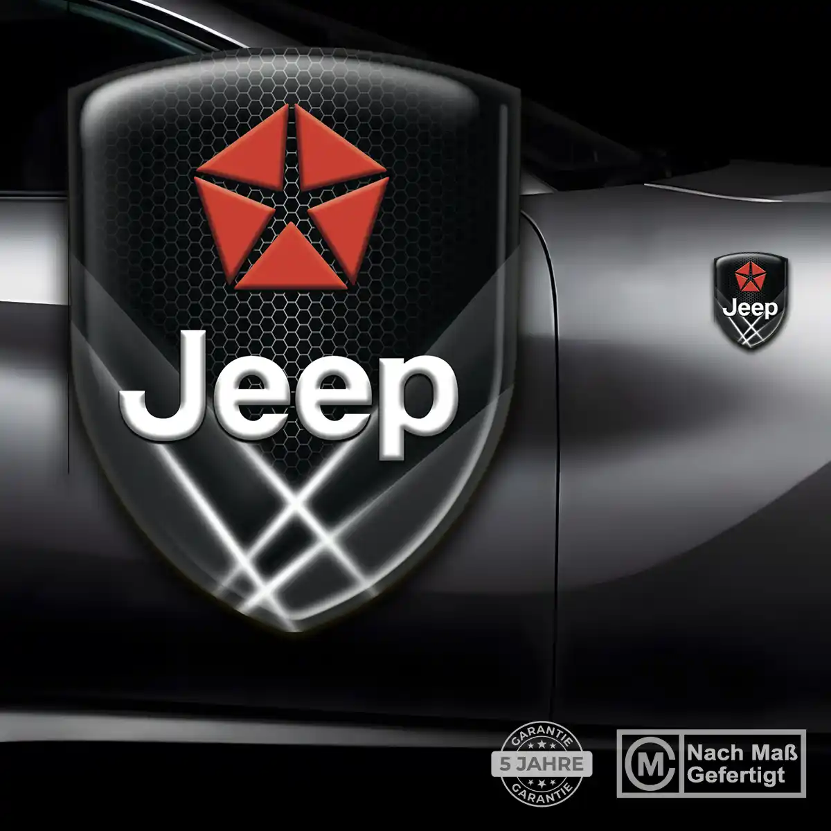 Jeep Aufkleber 3D Gel Wappen Auto Interieurdesign
