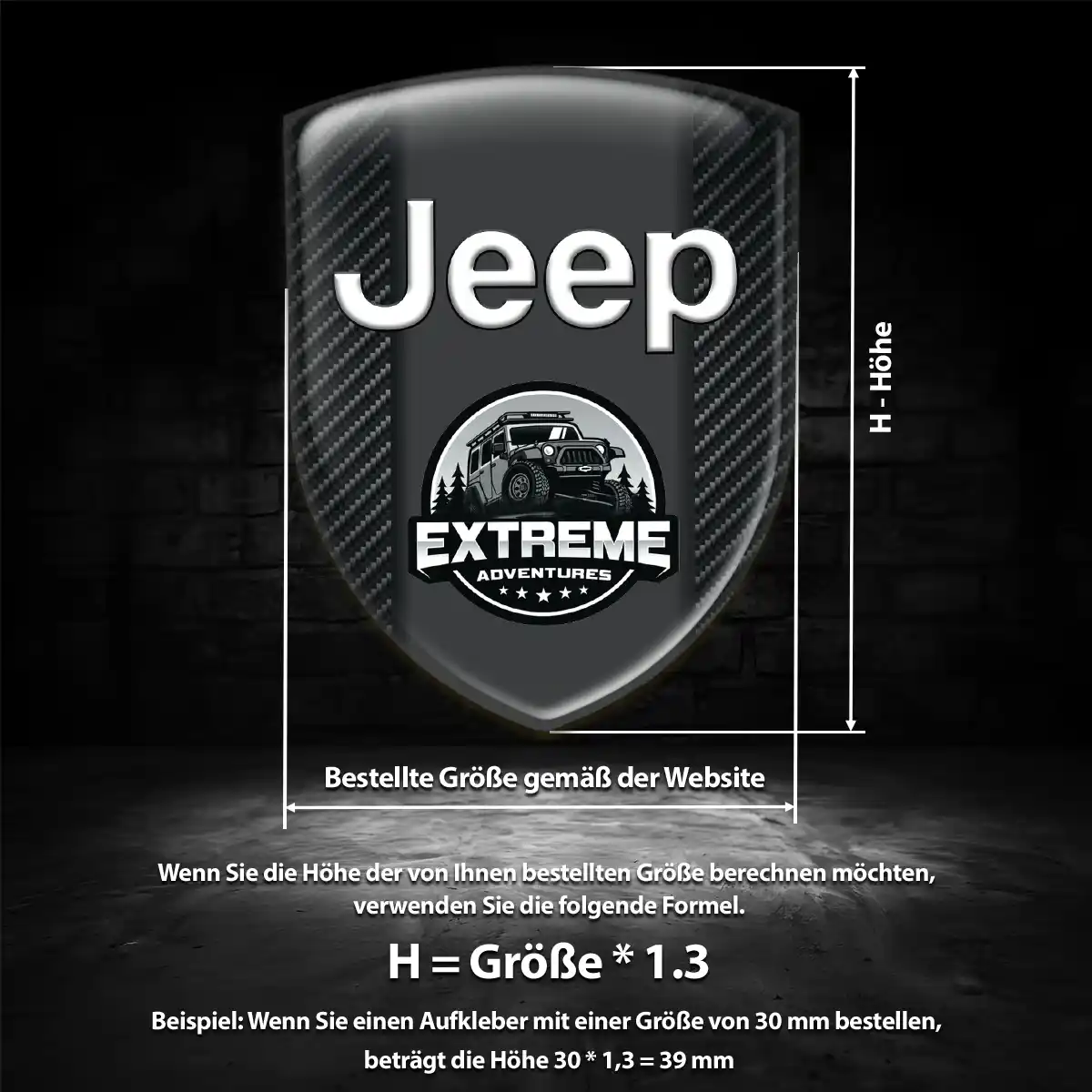 Jeep Aufkleber 3D Gel Wappen Auto Luxus-Edition
