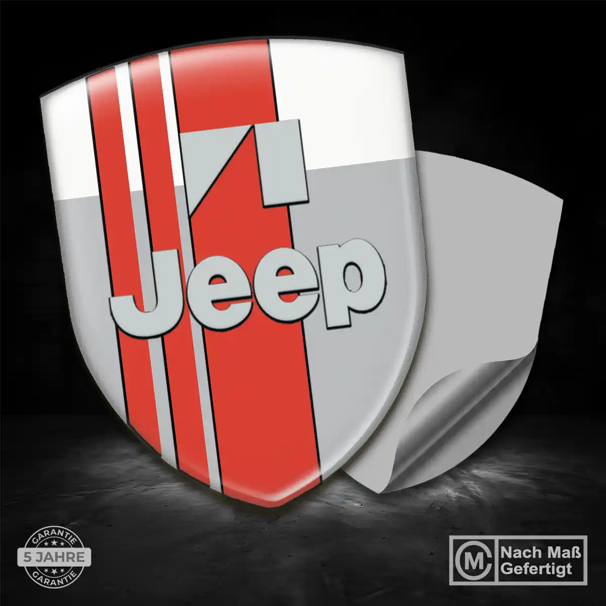Jeep Aufkleber 3D Gel Wappen Auto Premium-Edition