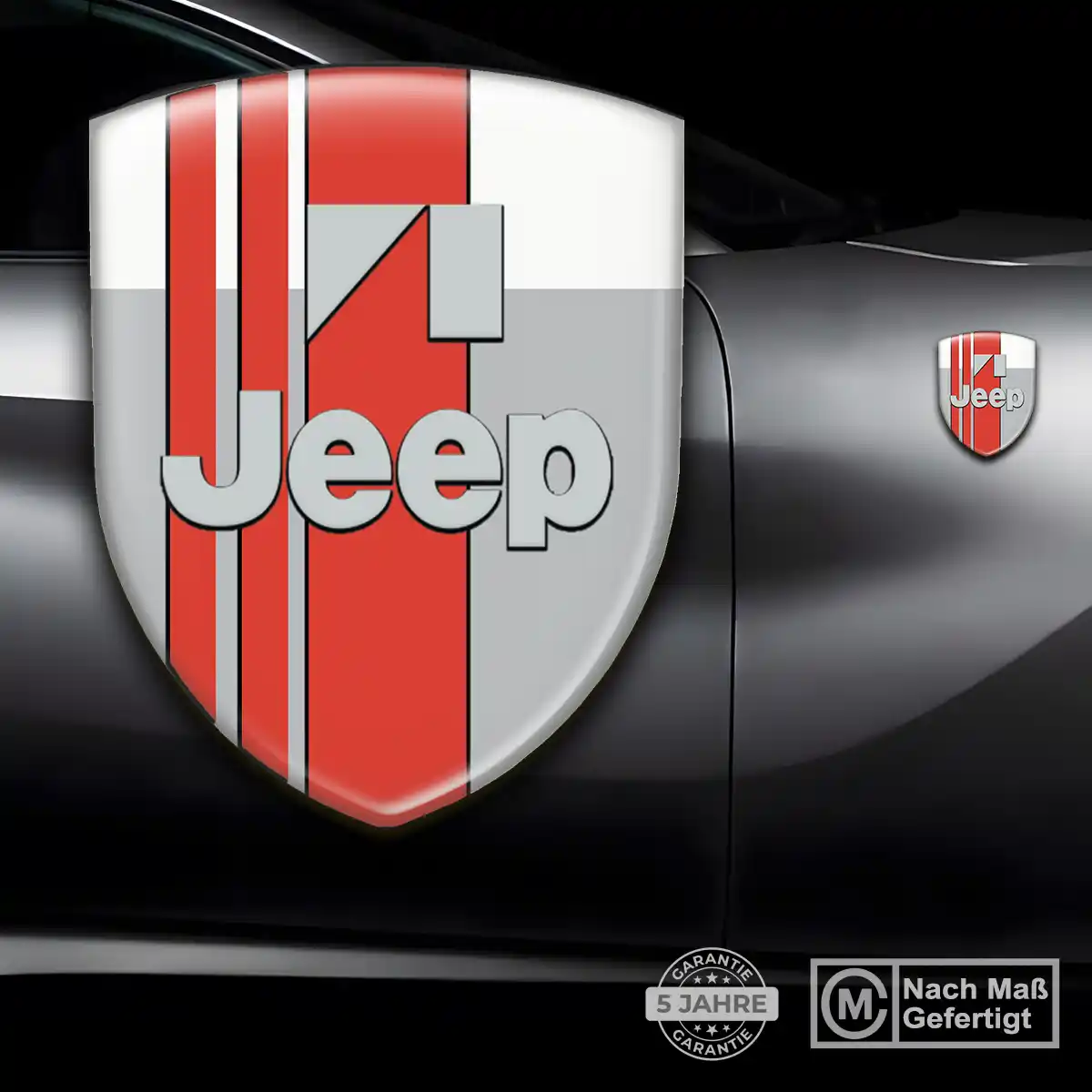 Jeep Aufkleber 3D Gel Wappen Auto Premium-Edition