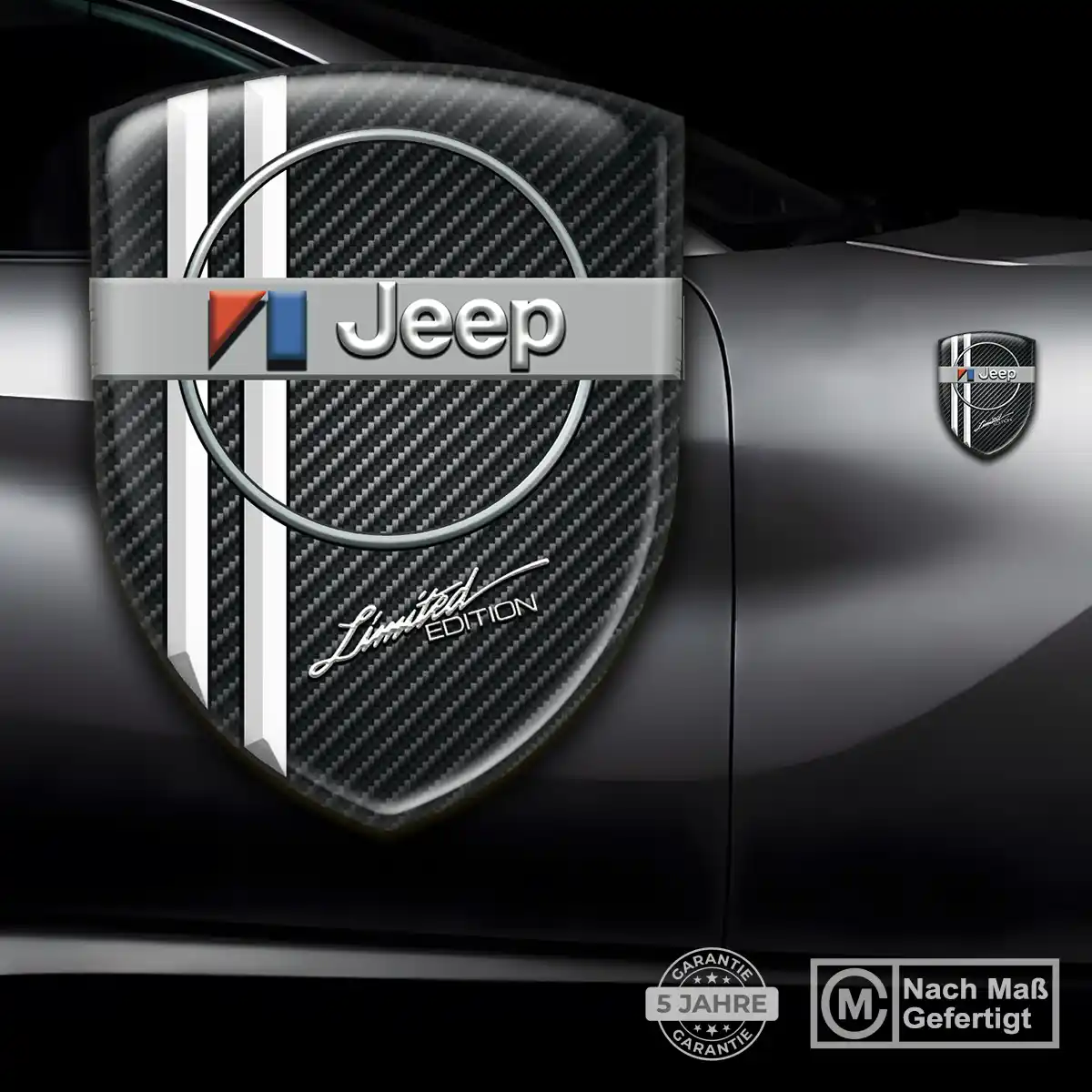 Jeep Aufkleber 3D Gel Wappen Auto Premiumqualität