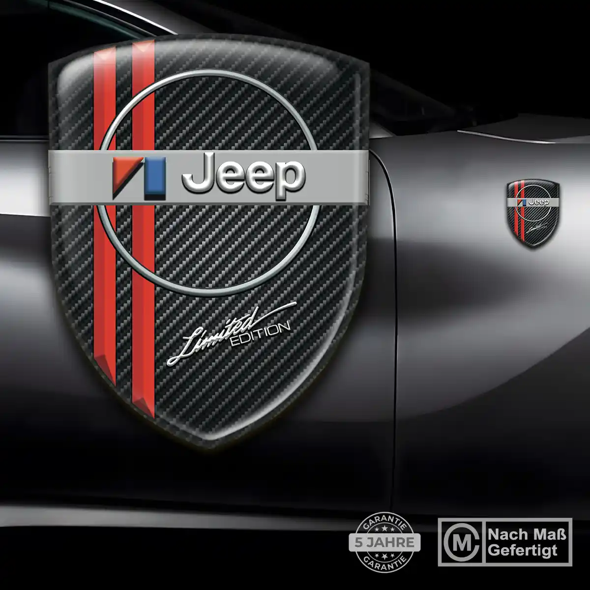 Jeep Aufkleber 3D Gel Wappen Auto Stilvolles Design