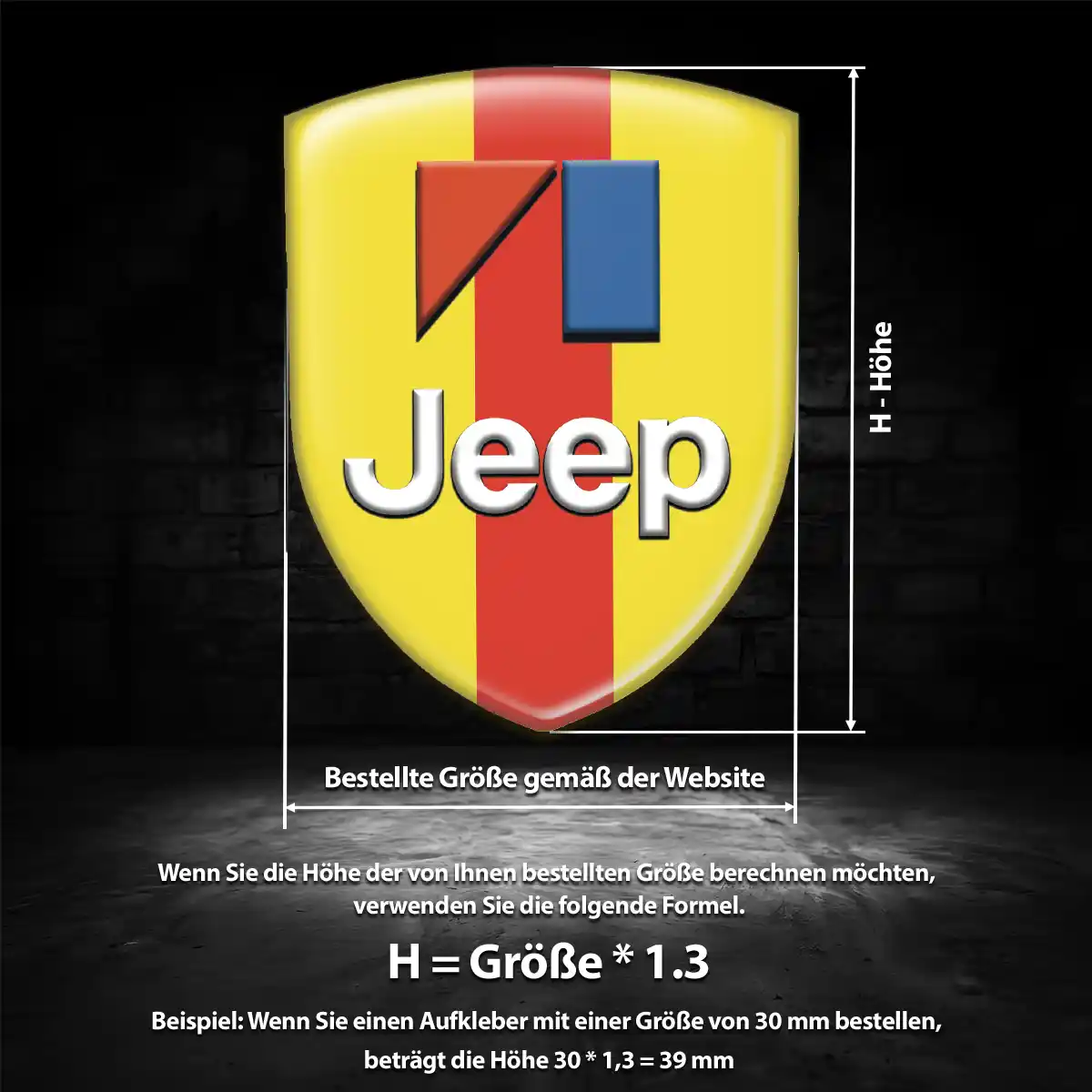 Jeep Aufkleber 3D Gel Wappen Auto Tuningfahrzeug