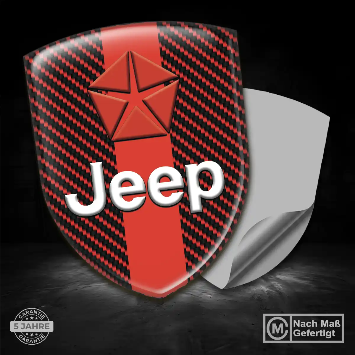Jeep Aufkleber 3D Gel Wappen Interieurdesign