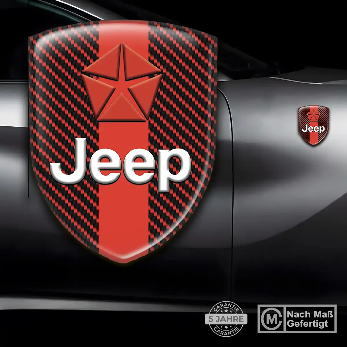 Jeep Aufkleber 3D Gel Wappen Interieurdesign