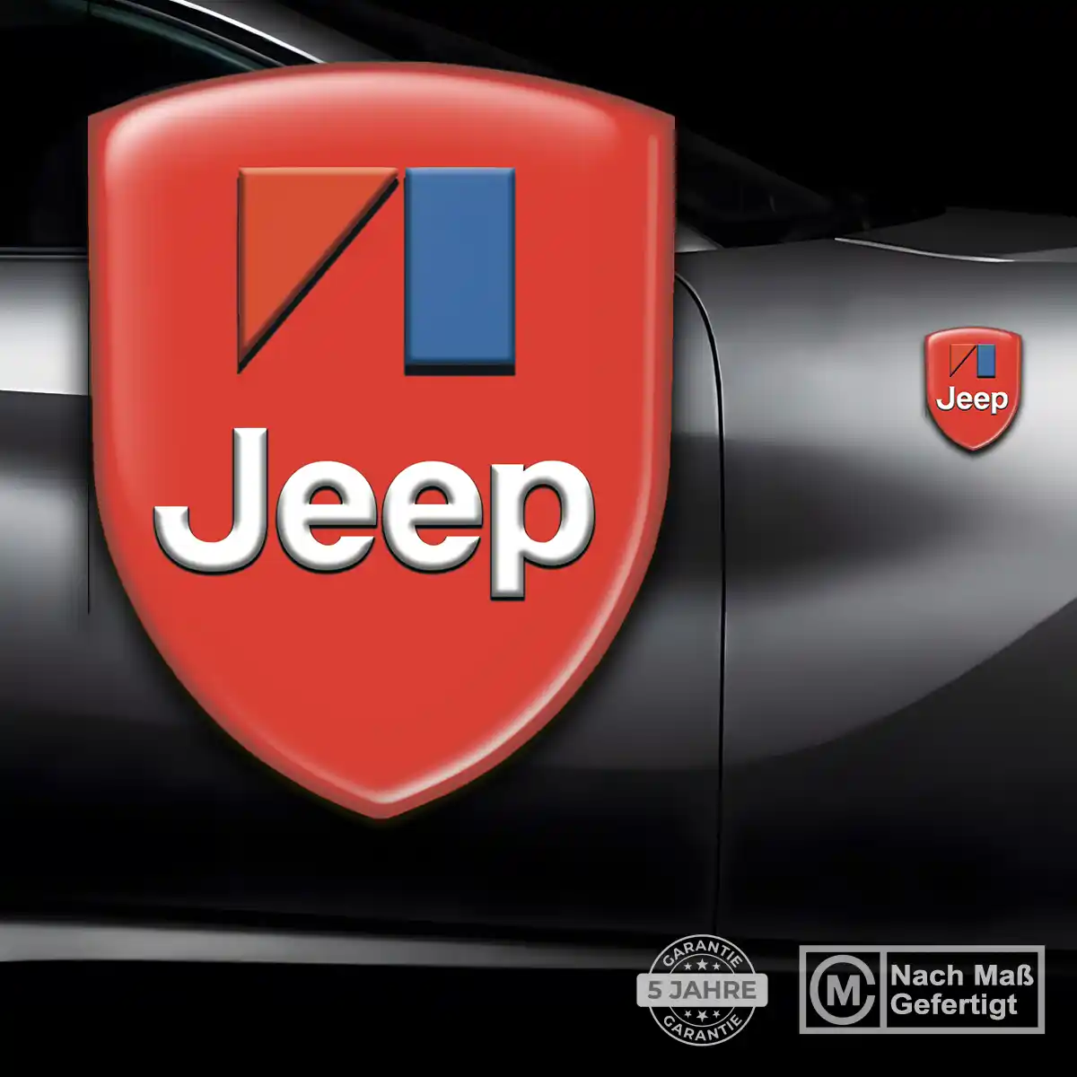 Jeep Aufkleber 3D Gel Wappen Limitierte Auflage