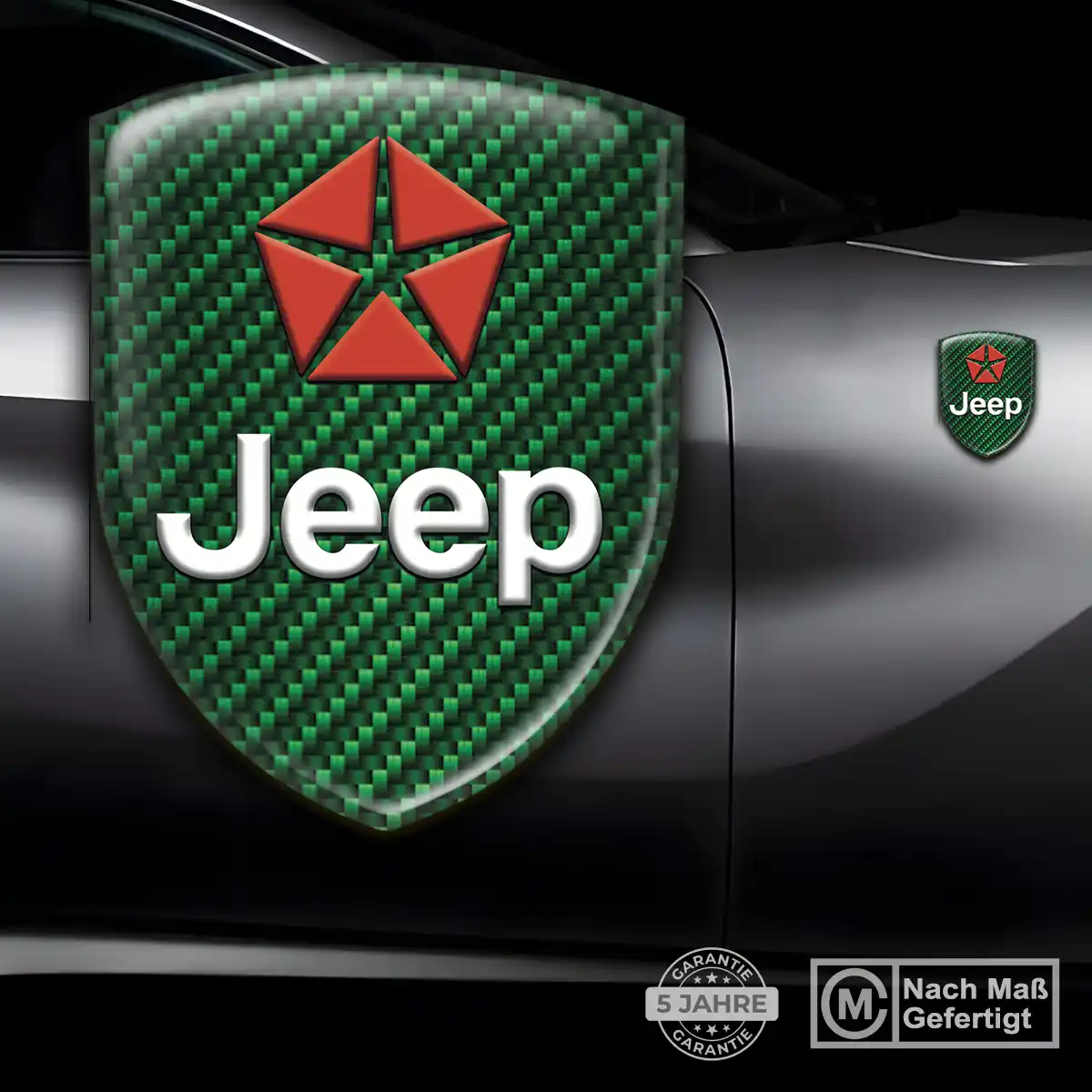 Jeep Aufkleber 3D Gel Wappen Markenedition