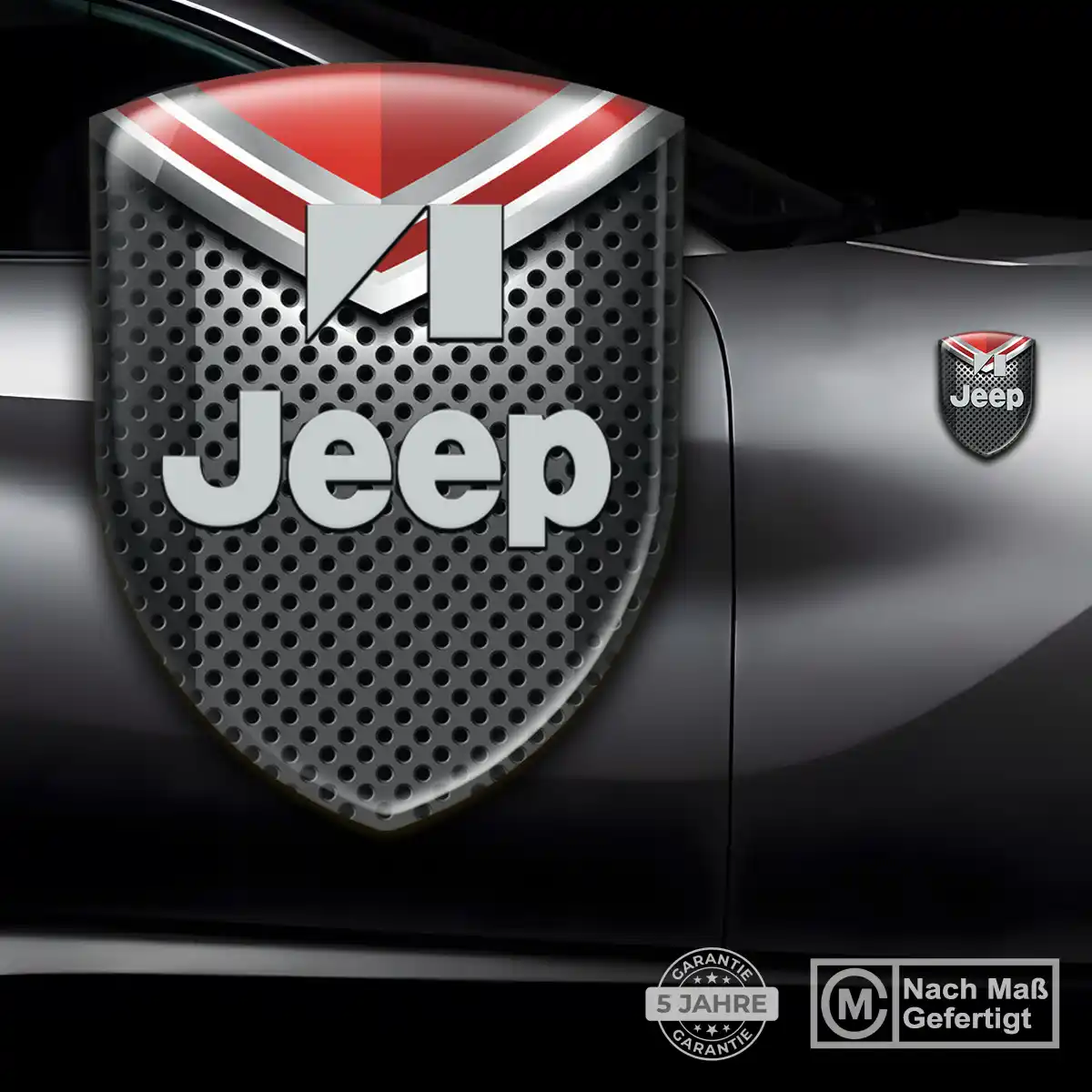 Jeep Aufkleber 3D Gel Wappen Modernes Design