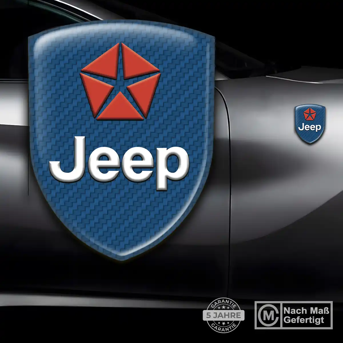 Jeep Aufkleber 3D Gel Wappen Premium-Edition