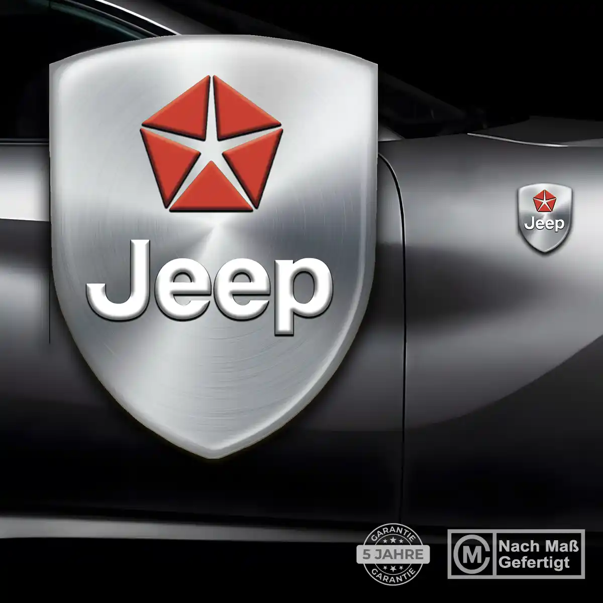 Jeep Aufkleber 3D Gel Wappen Premiumqualität