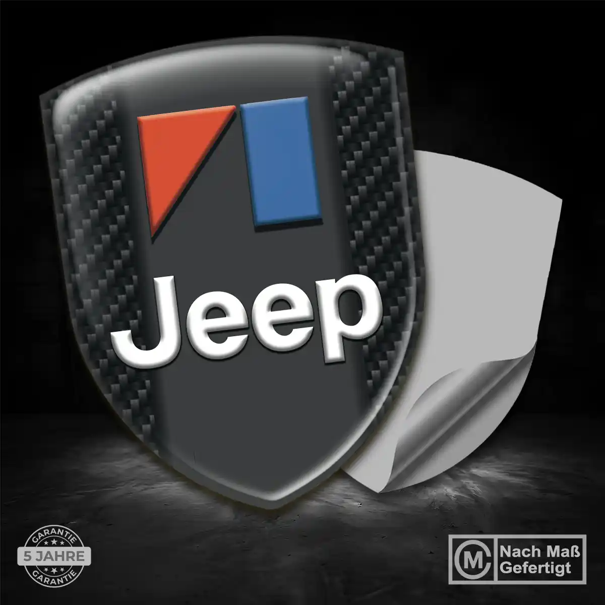 Jeep Aufkleber 3D Gel Wappen Stilvolles Design