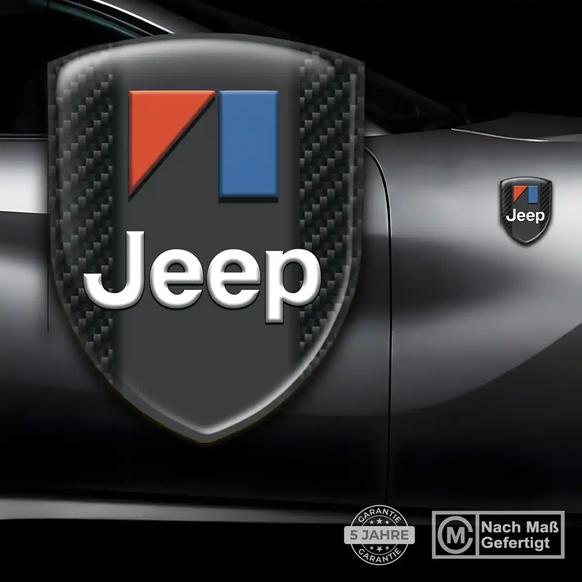 Jeep Aufkleber 3D Gel Wappen Stilvolles Design
