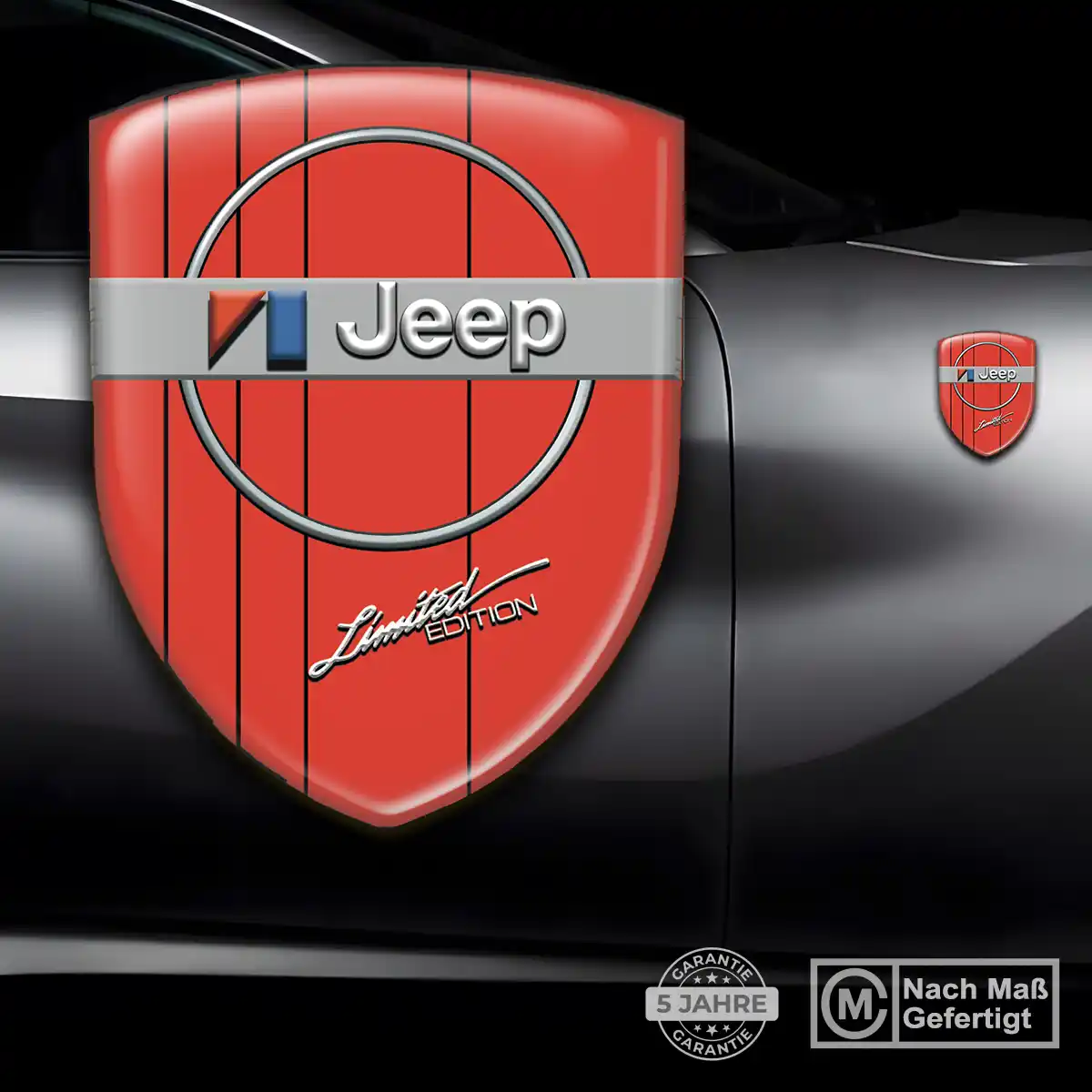 Jeep Aufkleber 3D Gel Wappen Tuningfahrzeug
