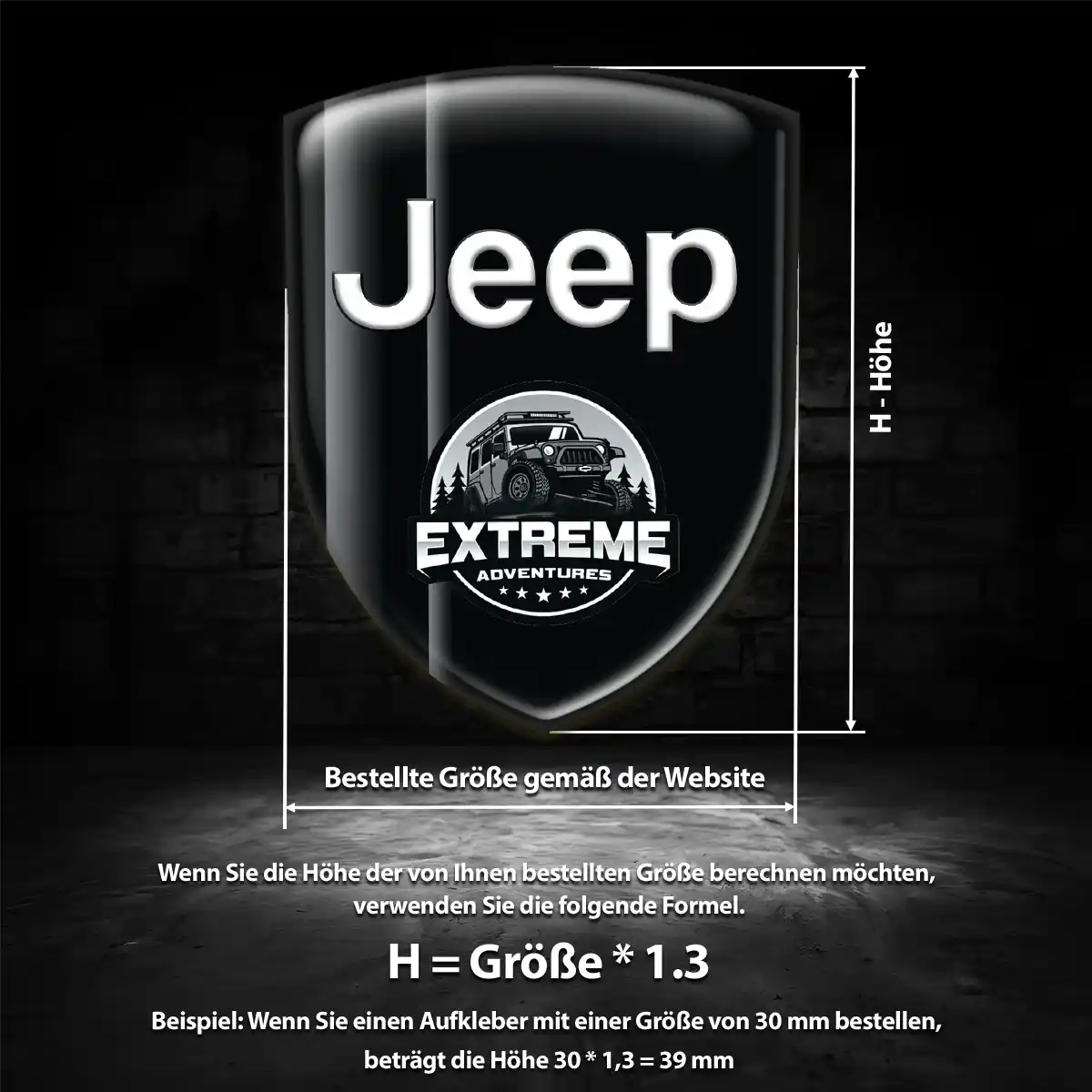 Jeep Aufkleber Auto Edles Design