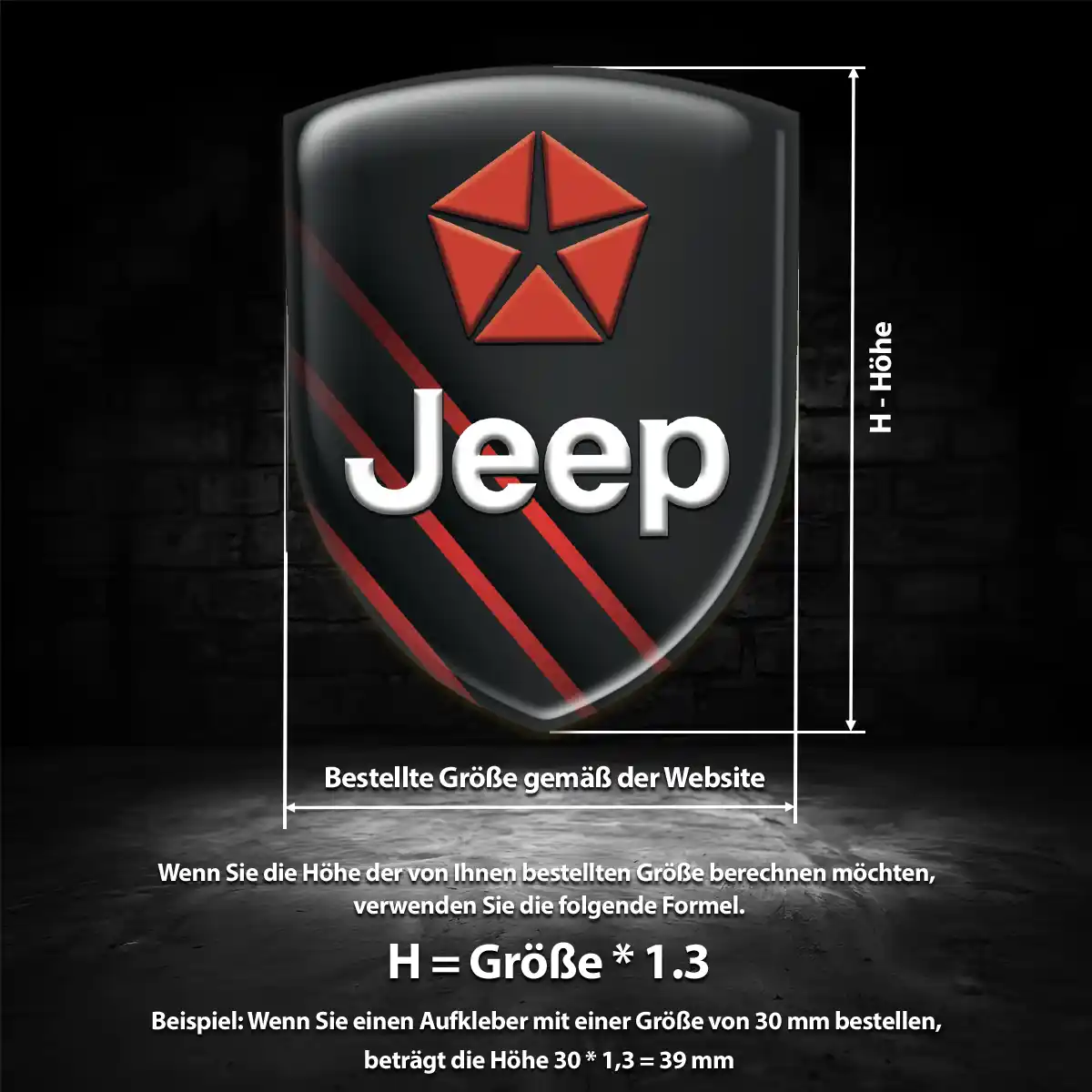 Jeep Aufkleber Auto Elegantes Design