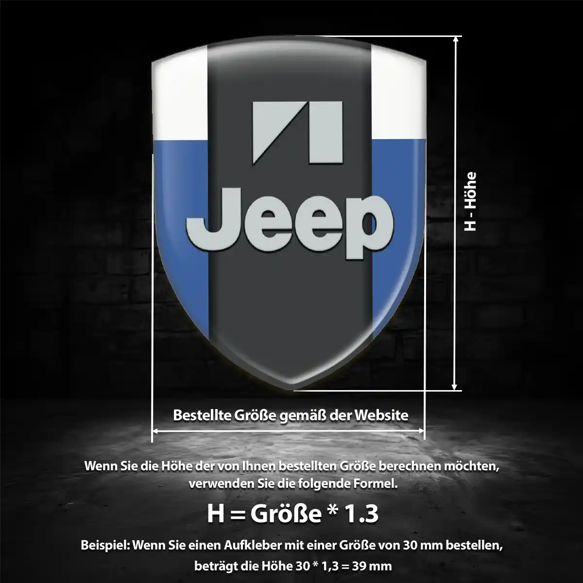 Jeep Aufkleber Auto Hochwertiges Harz