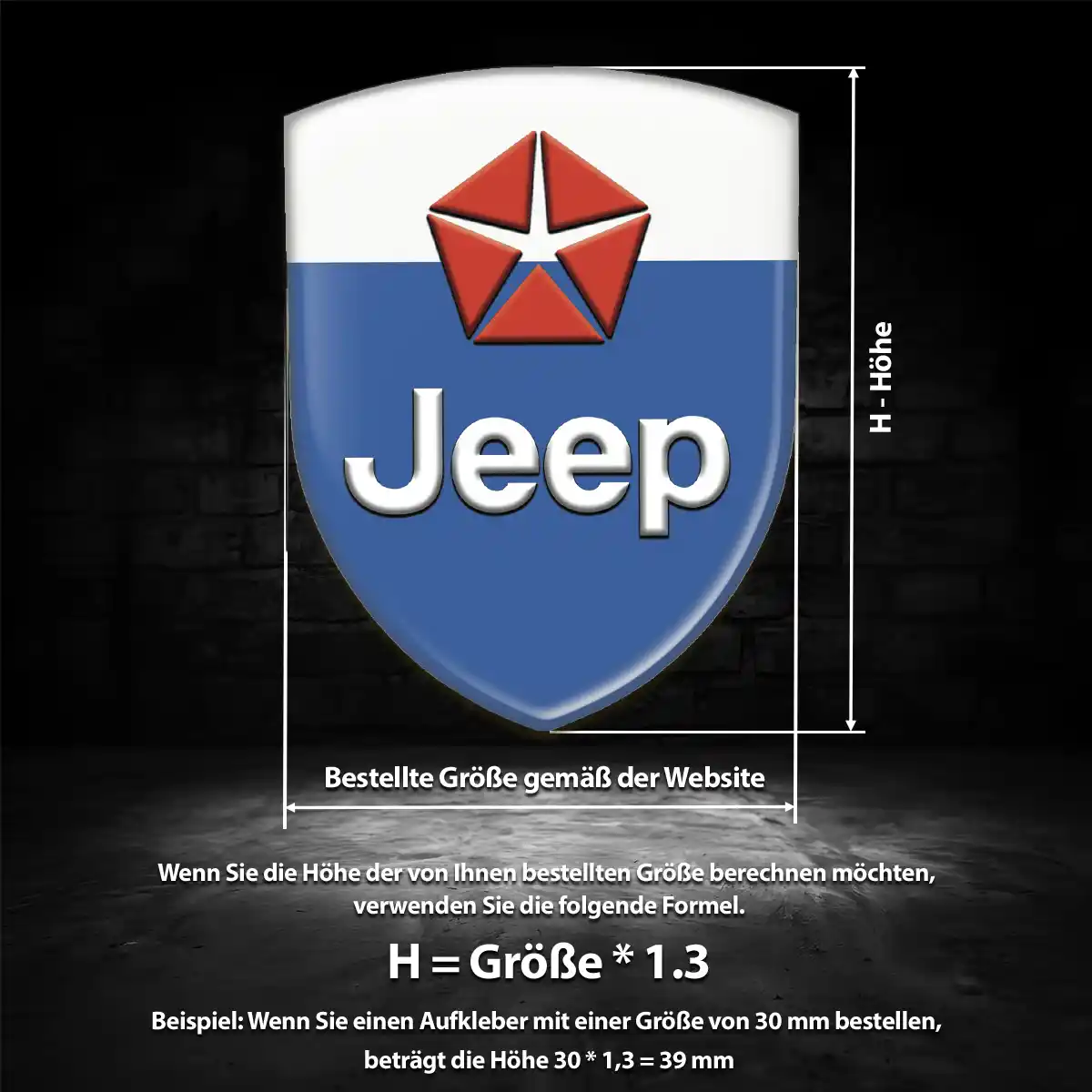 Jeep Aufkleber Auto Luxus-Edition
