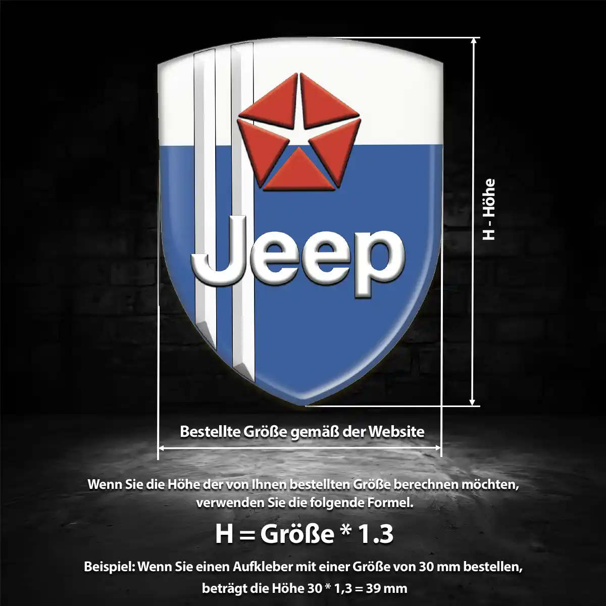 Jeep Aufkleber Auto Markenedition