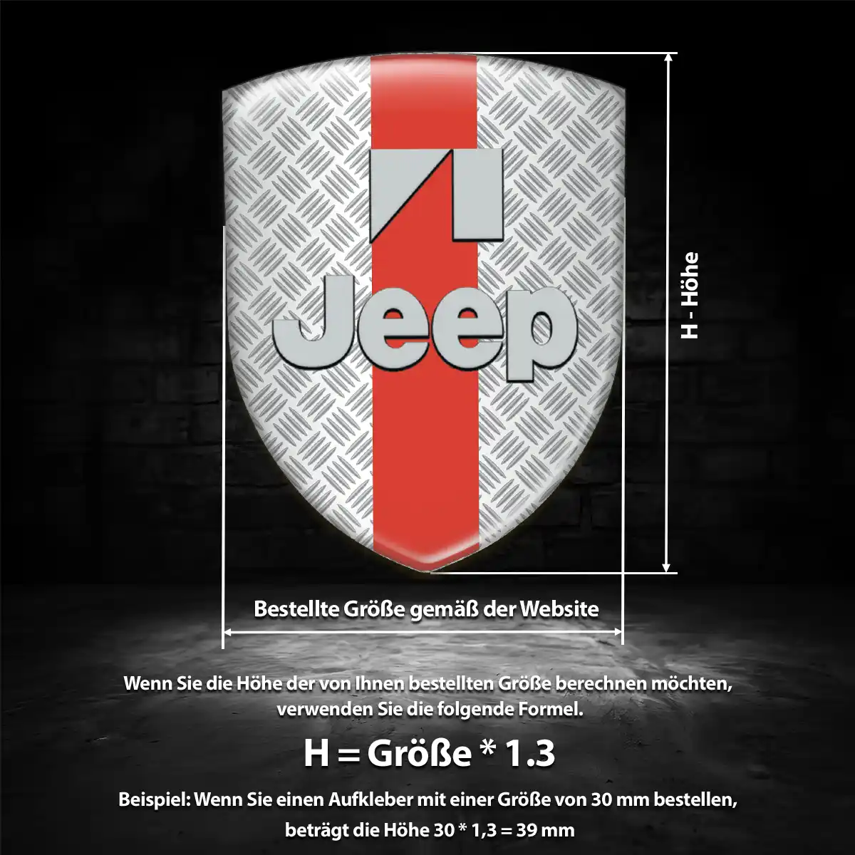 Jeep Aufkleber Auto Premium-Edition