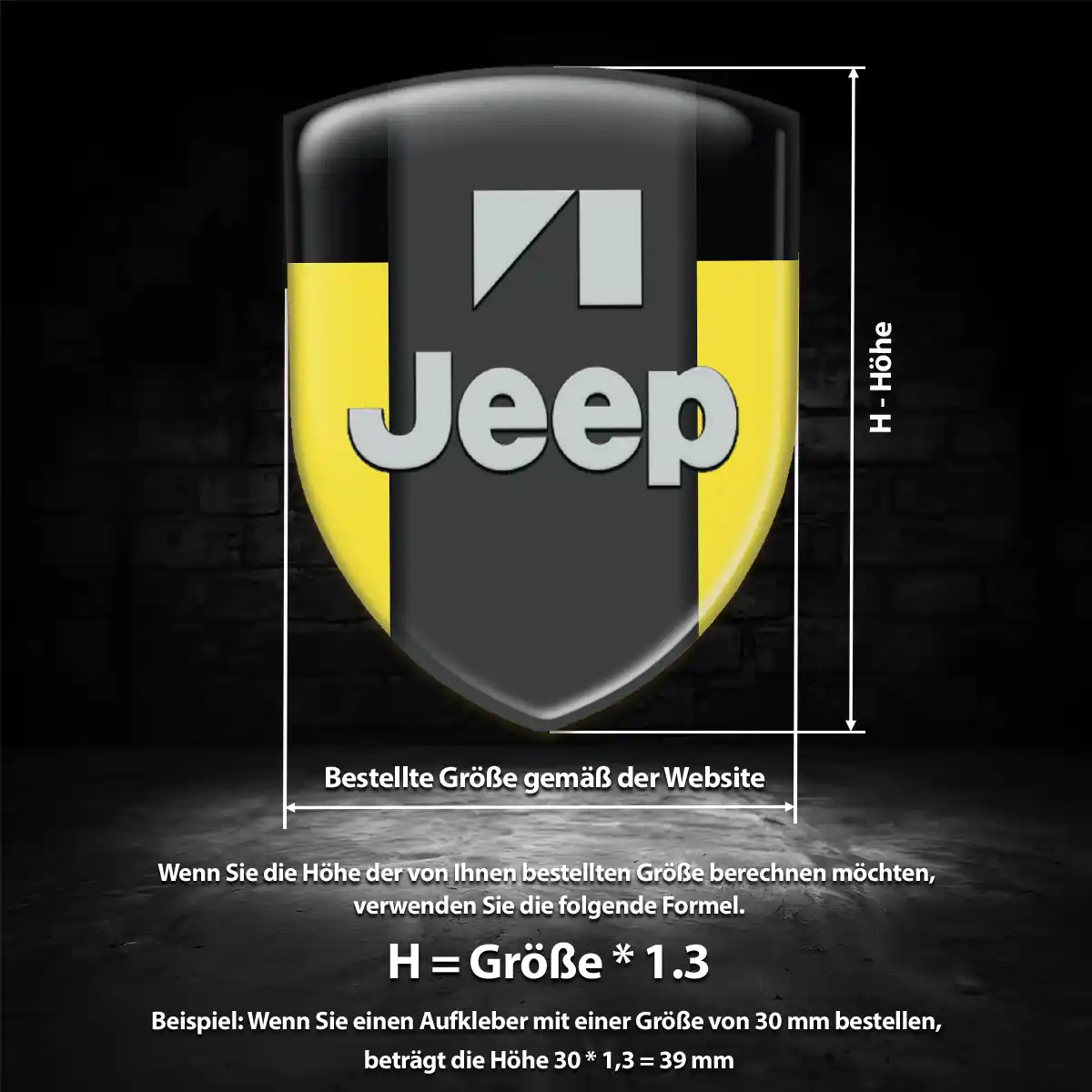 Jeep Aufkleber Auto Tuningfahrzeug