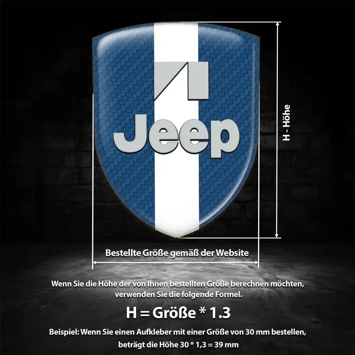 Jeep Aufkleber Edles Design