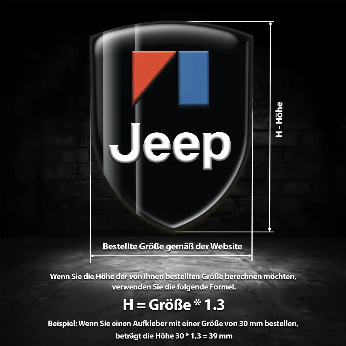 Jeep Aufkleber Elegantes Design
