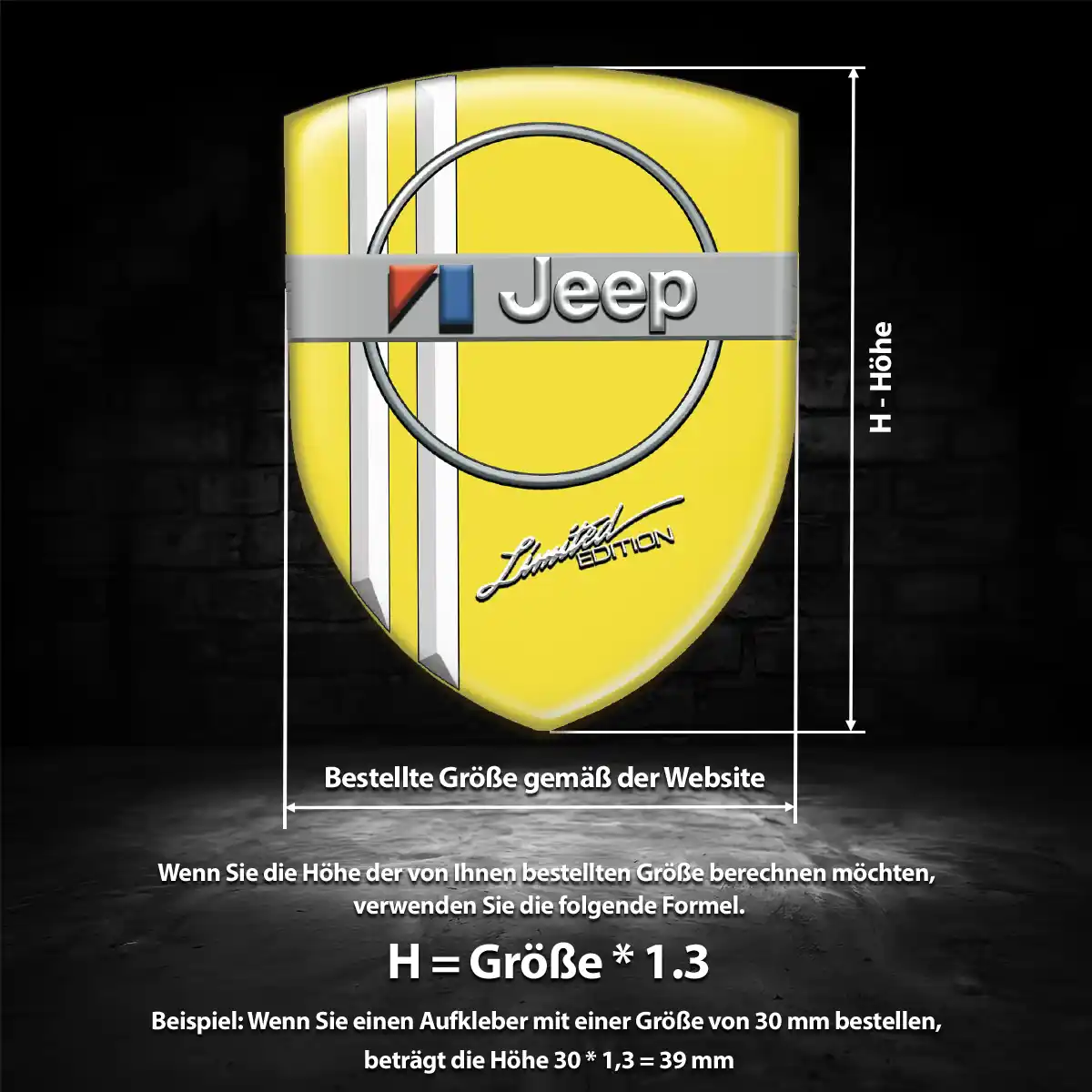 Jeep Aufkleber Emblem Auto Exterieurdesign