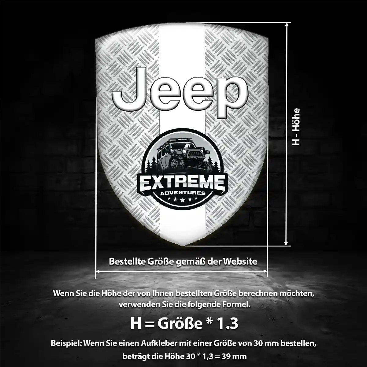 Jeep Aufkleber Emblem Auto Hochwertiges Harz