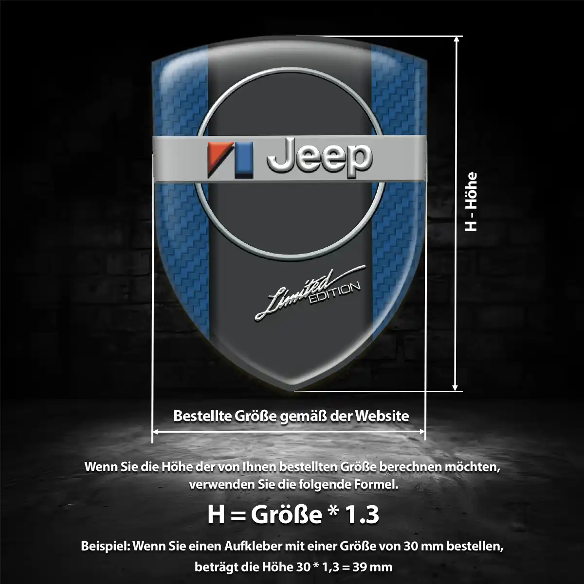 Jeep Aufkleber Emblem Auto Markenedition
