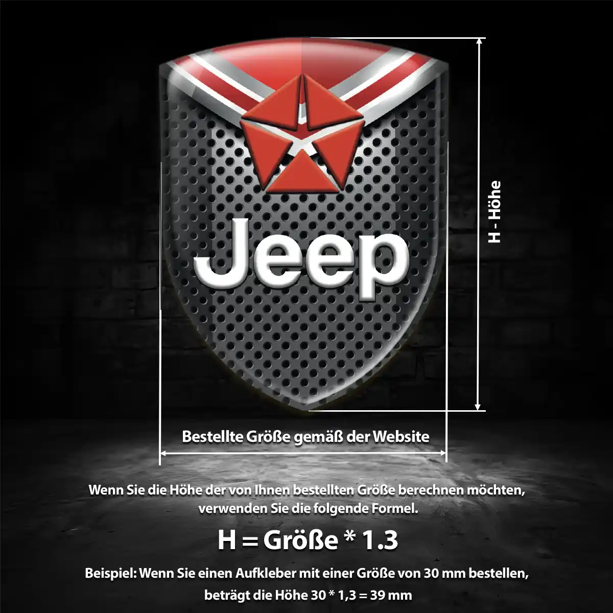 Jeep Aufkleber Emblem Auto Modernes Design