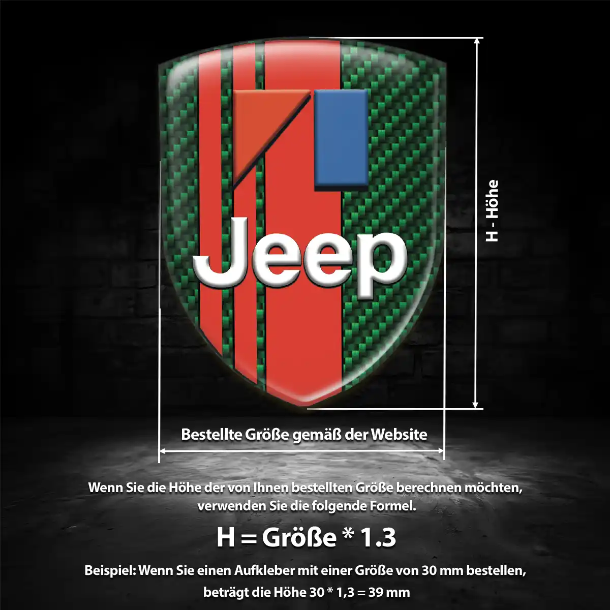 Jeep Aufkleber Emblem Auto Premiumqualität