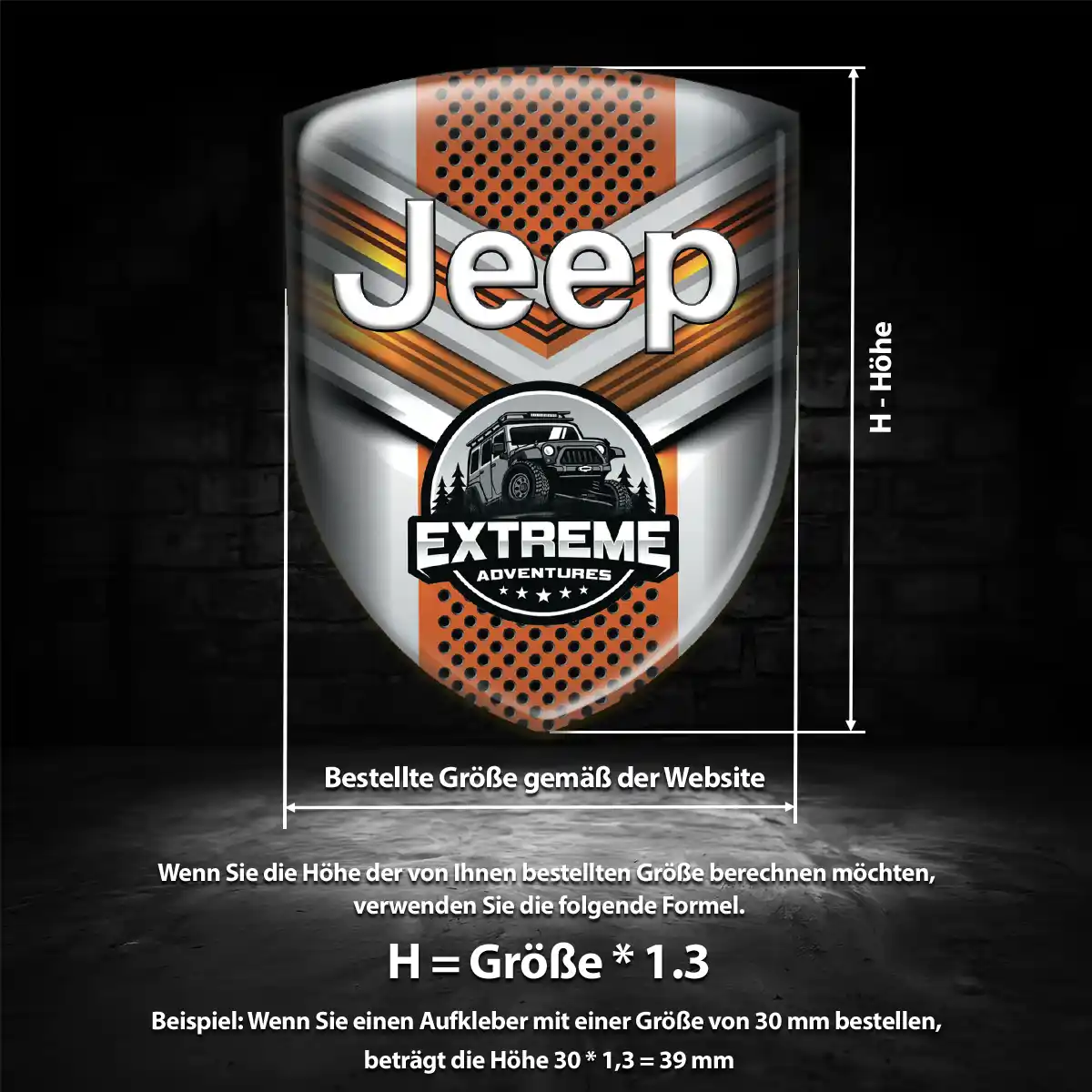 Jeep Aufkleber Emblem Auto Stilvolles Design