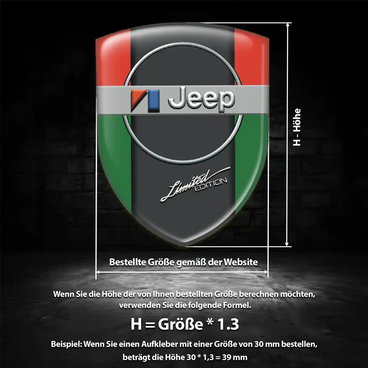 Jeep Aufkleber Emblem Auto Tuningfahrzeug
