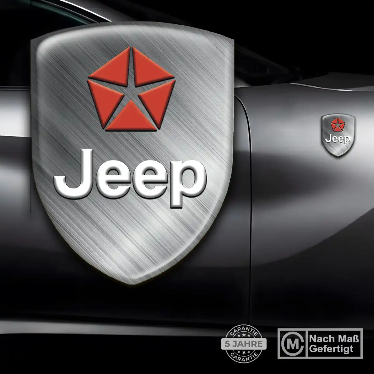 Jeep Aufkleber Emblem Hochwertiges Harz