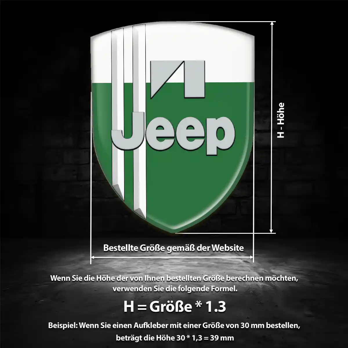 Jeep Aufkleber Emblem Hohe Qualität